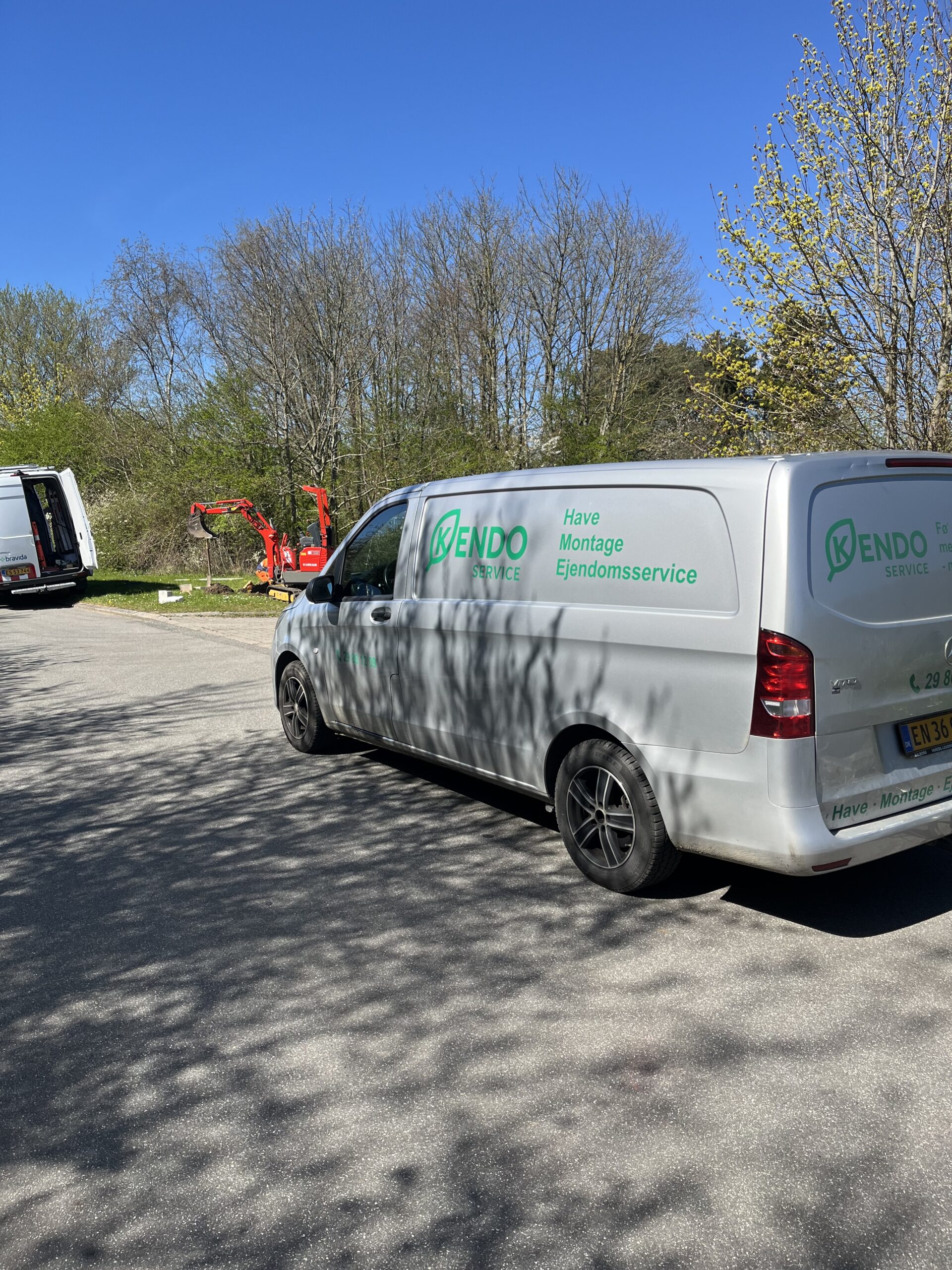 Kendo Service-bilen ved en arbejdsopgave
